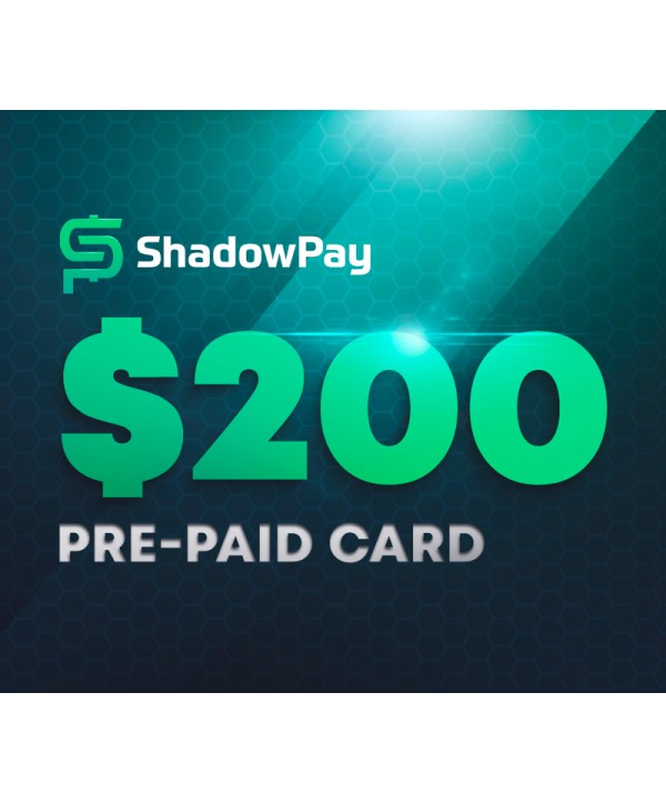 Shadowpay.com $200 Pre-paid Card Key GLOBAL